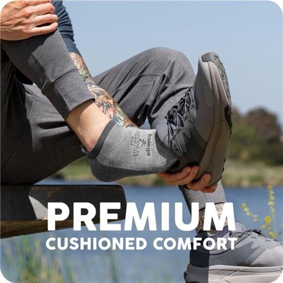 Unisex Adult Hidden Comfort Performance No Show Athletic Running Socks (1 Pair) - Picture 2 of 7